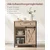 Songmics Omara 30x70x80 cm rjava