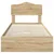 Krevet s od storage Sonoma hrast 70 x 190 cm Konstruirano drvo