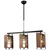 Opviq Luster Karo-73-03, 10x10x5cm, 61-86cm, IP20 Braon-crni