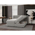 Boxspring Krevet Elodie 160/200 cm , siva