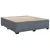 Vidaxl Box spring postelja z vzmetnico temno siva 200x200 cm žamet