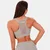 GymBeam Sportski grudnjak Mesh Panel Grey