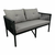 HANAH HOME Baštenska garnitura Shangai 8 Grey