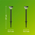 Philips - LED solarna lampa KYNA LED/3,8W/3,7V 800 mAh 2700K IP44