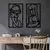 Wallity Zidna dekoracija Body Positive, 42 x 70 cm, Crna