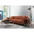 Atelier del Sofa Ugaona garnitura 96x85x287cm Smeđa