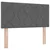 Vidaxl LED Box Spring Postelja Temno siva 120 x 200 cm blago