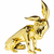 Ukrasna figura Dog Goldfinger 42x28x24h cm
