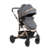 KikkaBoo Kolica Amaia Dark Grey premium set 2in1 sa autosedištem I-Size (KKB11244 SET)