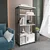 Hanah Home Polica za kuću Valero, 60x120x29,6 cm, Belo-crna