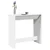 Vidaxl Barska miza bela 102x50x103,5 cm inženirski les