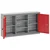 Ormar za alate s policom Crvena i siva 100 x 20 x 55 cm