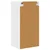 vidaXL Stenska kuhinjska omarica Bela 40 x 31 x 80 cm Konstruiran les