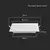 LED ugradno svetlo LED/3W/230V 9x9 cm 6500K bela