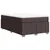 Vidaxl Box spring postelja z vzmetnico temno rjav 120x200 cm blago
