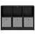 Kreveta s ladicama Crni hrast 88,5 x 27,5 x 63,5 cm