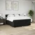 vidaXL Box spring postelja z vzmetnico črna 180x200 cm blago
