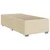 Vidaxl Box spring postelja z vzmetnico krem 90x200 cm blago