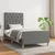 Vidaxl Posteljni okvir brez vzmetnice temno siv 80x200 cm blago