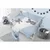 6-delna posteljnina Belisima Mouse 100/135 modra