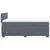 Vidaxl Box spring postelja z vzmetnico temno siva 140x200 cm žamet
