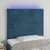 vidaXL vidaXL LED posteljno vzglavje temno modro 100x5x118/128 cm žamet, (20932151)