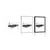Plakat s paspartujem jahta na morju v črnobeli varianti - 30x45 white