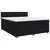 vidaXL Postelja boxspring z vzmetnico Črna 160 x 200 cm Blago