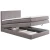 Xora POSTELJA BOXSPRING 120 cm x 200 cm , tekstil siva