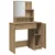 Toaletni stol s ogledalom Artisan hrast 86,5x35x136 cm