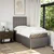 Vidaxl Box spring postelja z vzmetnico taupe 90x200 cm blago