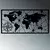 Wallity Zidna dekoracija World Map Led 452, 60x120 cm, 1.5 mm, IP20, Crna