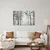 Slika meglen borov gozd - 90x60