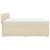Vidaxl Box spring postelja z vzmetnico krem 200x200 cm blago