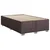 Vidaxl Box spring postelja z vzmetnico temno rjava 120x190 cm blago