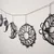 Wallity Zidna dekoracija Moon Phases-APT534MS, 27x136 cm, 1 mm, Crna