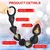SuperLove Ultra Soft Liquid Silicone Vibrating Anal Beads Black