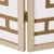 Homestyle4U Pregradna stena, 3-delna Shoji slog, 120x2x170 cm, rjava