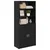 Highboard Crni hrast 80 x 42,5 x 185 cm Konstruirano drvo