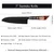 Damaskovski kuhinjski nož EN-37393 - Nakiri / Crvena / Smeđa KP37393