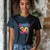 Camiseta Majica sa štampanim printom Cam 900, Ženska, Teget