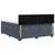 vidaXL Postelja boxspring z vzmetnico Temno siva 140 x 200 cm Žamet