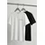 Trendyol muška majica Tmnss26Ts00039, crna-bela