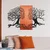 Murmure des Feuilles -1 - Red, Black RedBlack Decorative Wooden Wall Accessory