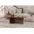 Nordure Klub sto Orba, 120x40x65 cm, Boje oraha