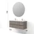 Skye Decor Set kupatilskog ormarića sa umivaonikom i ogledalom, 2 dela, Bež