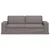 Sofa Sivo-smeđa 222 x 80 x 82 cm tkanina