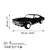 Wallity Zidna dekoracija Chevrolet Chevelle SS 1969 Malibu, 60 x 28 cm, Crna
