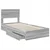 Krevet s od storage Siva Sonoma 75 x 190 cm Konstruirano drvo