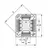 Podnožje PLCC32 SMD
